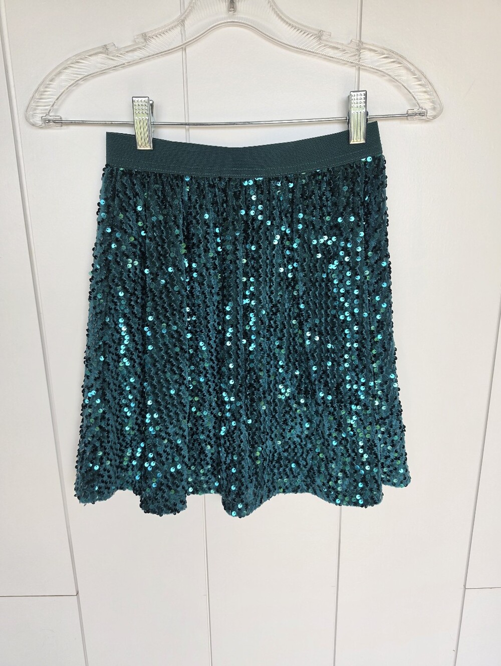 Btween Girls Black Sequined Skirt Size 8